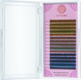 Цветные ресницы Enigma Forest lake C 0.07 8-12 (15 линий)
