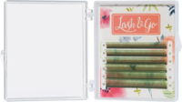 Светло-зеленые ресницы Lash&Go, микс, 6 линий