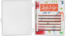 Белые ресницы Lash&Go, микс, 6 линий C 0.07 7-12мм 0