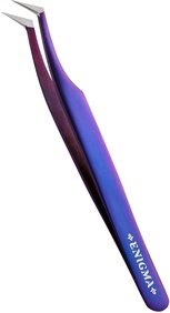 Пинцет L с ручной заточкой extra-sharp ENIGMA (purple metallic) 0