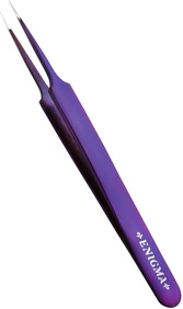 Пинцет прямой A с ручной заточкой extra-sharp ENIGMA (purple metallic) 0