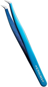 Пинцет Volume с ручной заточкой extra-sharp ENIGMA(blue metallic) 0